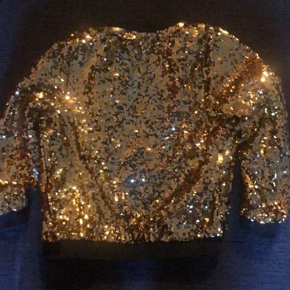 Gold sequence jacket - Picture 3 of 3